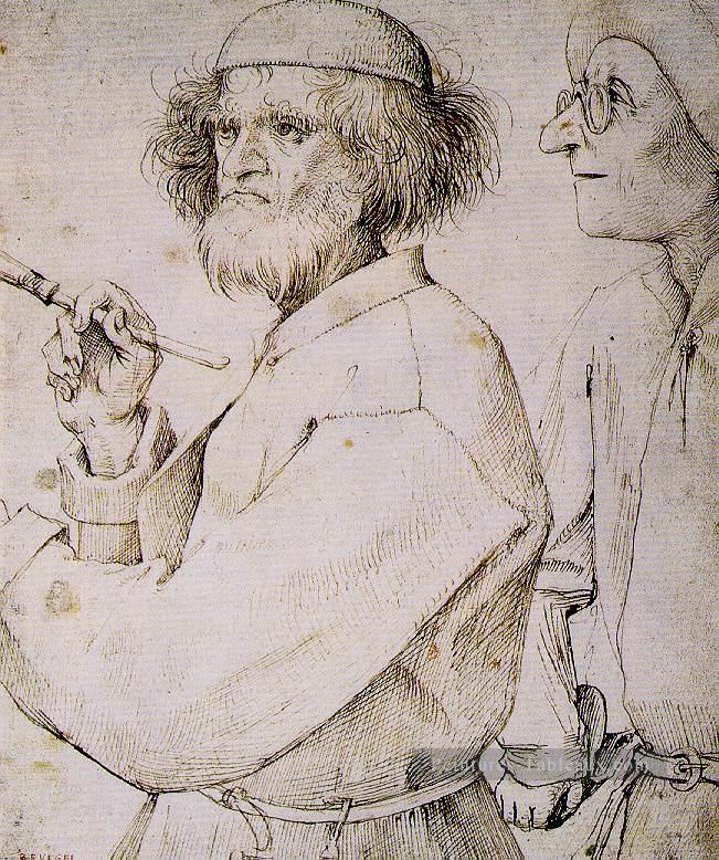 Le peintre et l’acheteur flamand Renaissance paysan Pieter Bruegel l’Ancien Peintures à l'huile